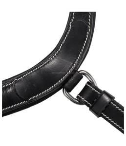 NIDA Black Indian Buffalo Leather Anatomic Snaffle <b>Bridle</b> Without Flash Comfortable & Durable Premium Equestrian Horse <b>Bridle</b> - Product Image 2