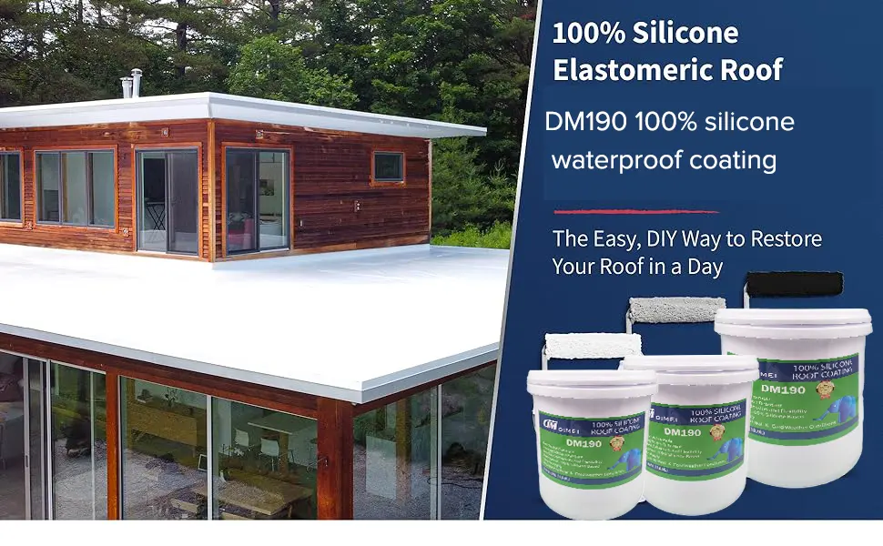 Countryman Fabrication professionnelle Peinture d'étanchéité personnalisée 100% Revêtement de pulvérisation étanche pour toit en caoutchouc de silicone