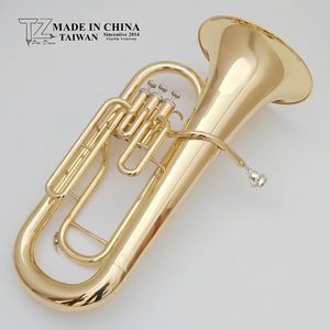 Venta Directa <span class=keywords><strong>de</strong></span> Fábrica: Euphonium en Si bemol con <span class=keywords><strong>3</strong></span> Válvulas Verticales, Cuerpo <span class=keywords><strong>de</strong></span> Latón Lacado en Oro, Instrumento Musical <span class=keywords><strong>de</strong></span> <span class=keywords><strong>Viento</strong></span> <span class=keywords><strong>de</strong></span> Latón Tipo Tuba - Product Image 3
