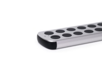 Télécommandes personnalisées à 12 touches en métal mat, alliage d'aluminium argenté, télécommande sans fil IR/BLE pour système d'automatisation de la maison intelligente