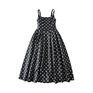 Robe élégante à pois vintage américaine pour femmes, robe de soirée sexy et élégante pour la plage, robe décontractée Vestidos <span class=keywords><strong>3580</strong></span> - Product Image 4
