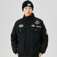 Blouson d'hiver matelassé pour homme, style bomber, col montant, fermeture éclair intégrale, poches, grandes tailles et coupes oversize 6XL 7XL