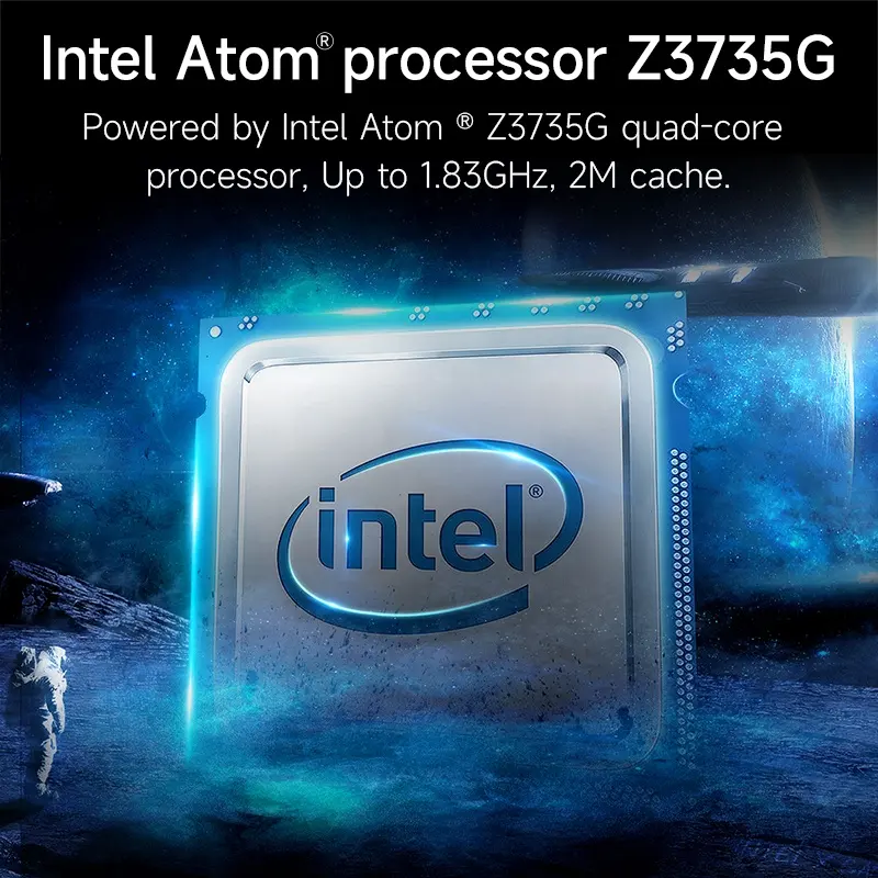 มินิพีซีสําหรับเล่นเกม CPU Z3735G 1GB RAM 64GB SSD คอมพิวเตอร์เดสก์ท็อปสนับสนุน 2K จอแสดงผลคู่ USB2.0 WiFi BT สําหรับโฮมออฟฟิศ