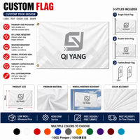 Banderas Personalizadas 100% Poliéster Portátiles Antiarrugas Impresión Digital Mástil de Aluminio para Exteriores Venta al por Mayor de Fábrica