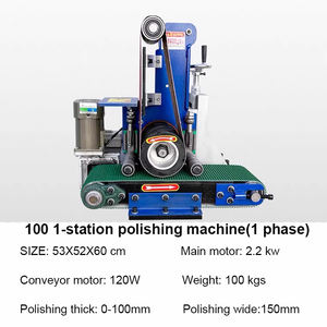 Kleine Desktop 220v 1-Phasen-Platte Metalls chleif maschine Edelstahl Haaransatz Polier maschine Metall Entgratungs maschine - Product Image 3