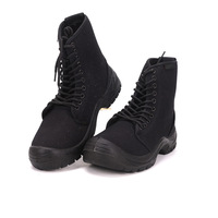Chaussures de sécurité unisexes ACE pour toutes les saisons, pour chantier industriel, à tige haute, avec embout en acier, en toile, doublure en maille, PU
