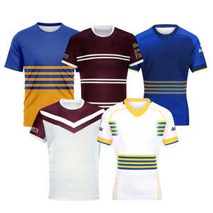 Camiseta de Verano Personalizada de Manga Corta, 100% Poliéster, Transpirable y de Secado Rápido para Hombre, Liga Nacional de Rugby Australiana - Product Image 6