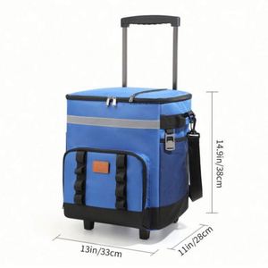 Custom Oxford Pull Rod Insulated <b>Backpack</b> Logo Wholesale Car Refrigerator Outdoor Large Capacity Picnic Waterproof <b>Thermal</b> - Product Image 2