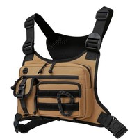 Chaleco Táctico, Chaleco Deportivo, Bolsa de Pecho, para Motociclismo, Caza, Entrenamiento, Pesca, Senderismo, Camping