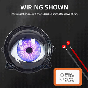 Khuyến mãi nóng đèn sương mù <span class=keywords><strong>LED</strong></span> ô tô 12V <span class=keywords><strong>3</strong></span> inch 6 chế độ đèn nháy động mắt quỷ đèn pha <span class=keywords><strong>LED</strong></span> thấu kính Projector phụ kiện đèn ô tô - Product Image 5