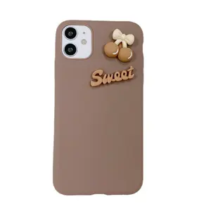 Goedkoopste Schokbestendige Schattige Sweet Bow Ball Soft Tpu Back Mobiele Telefoon Hoesjes Voor Iphone 6 7 8 1112 13 14 Pro Max Gsm Tas