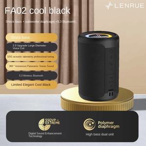 Nhỏ Xách Tay TWS Stereo <span class=keywords><strong>Surround</strong></span> Âm Thanh Màu Xanh Răng Loa RGB LED Loại C AUX TF Kết Nối Thẻ 5W Không Dây Pin-Powered - Product Image 2