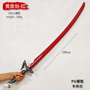 Espada Ninja de Juguete de Anime Dragon Crescent Blade, Pu de 100 cm, Gris, Decoración Realista para el Hogar - Product Image 6