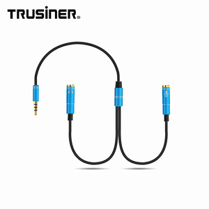 Cheap Price 3.5mm Stereo Headphone <span class=keywords><strong>Jack</strong></span> Y Splitter Audio <span class=keywords><strong>Cable</strong></span> Adapter - Product Image 3