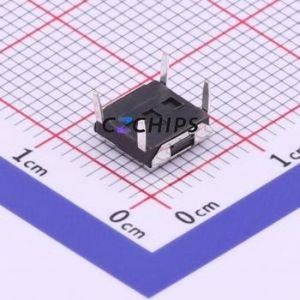 TS-1057-BR02526 Tactile Switch Through hole Component (THT) Switch Single Pole Single Throw Round Button 2.6N Through Hole - Product Image 2