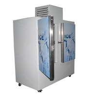 Congélateur vertical à 2 portes, porte pleine, refroidissement direct, réfrigérateur commercial, fabricant personnalisable