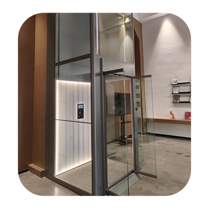 Lift poros kaca vila rumah tangga mandiri untuk platform pengangkat lift penumpang perumahan cacat