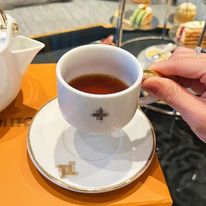 Juego de tetera fría de 200 ml de porcelana fina con diseño de corona y hueso de gato, estilo rústico y creativo, ecológico, con taza y bandeja, para el hogar, regalo, café - Product Image 4