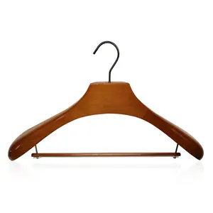 Commercio all'ingrosso di Lusso di Colore Giallo Grande Coat Hanger con la Primavera Bar dal Produttore