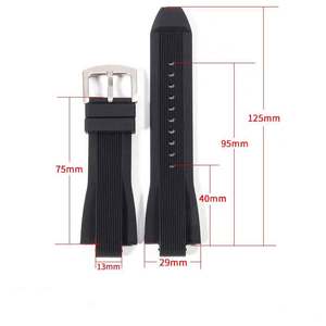 Compatible con <span class=keywords><strong>Michael</strong></span> <span class=keywords><strong>Kors</strong></span> MK correa de <span class=keywords><strong>reloj</strong></span> correa de goma Correa sobresaliente para hombre pulsera accesorio de <span class=keywords><strong>reloj</strong></span> de carreras - Product Image 6