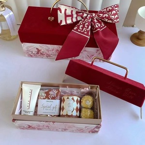 Nueva <span class=keywords><strong>Caja</strong></span> de Regalo Portátil Rectangular de Metal con Diseño de Terciopelo Gris Francés, <span class=keywords><strong>Caja</strong></span> de Regalo para Dulces al por Mayor - Product Image 4