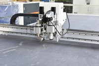 Machine de découpe de conduits pré-isolés PIR ALU, Machine de découpe de panneaux PIR Kingspan PalDuct, Machine de découpe de conduits pré-isolés PIR
