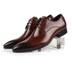 Chaussures de ville formelles en cuir imperméables à enfiler pour hommes, à bout pointu, respirantes, avec doublure anti-odeur, embout renforcé et soutien de la voûte plantaire, idéales pour le bureau - Product Image 6