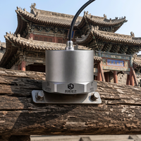 Accéléromètre piézoélectrique uniaxial, capteur d'accélération des vibrations PE, transducteur piézoélectrique, surveillance sismique ±30g 3000pC/g