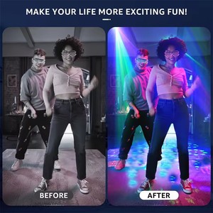 Cho 5W ứng dụng điều khiển <span class=keywords><strong>RGB</strong></span> <span class=keywords><strong>LED</strong></span> ánh sáng ilda DJ Disco Home Party Wedding buổi hòa nhạc Câu Lạc Bộ hoạt hình chiếu sáng sân khấu ip33 95 - Product Image 5