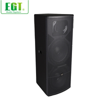 Enceinte PA passive professionnelle double 15 pouces pour spectacles sur scène, concerts en plein air, discothèques, bars et conférences sonores en direct