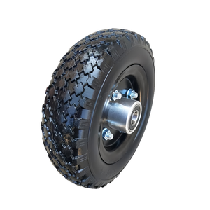 Neumático y Rueda de <span class=keywords><strong>10</strong></span> <span class=keywords><strong>Pulgadas</strong></span> 4.<span class=keywords><strong>10</strong></span>/3.50-4, Rueda de Espuma de Poliuretano <span class=keywords><strong>Antipinchazos</strong></span>, Rueda Sólida con Rodamientos de Bolas para Lavadora a Presión, Rueda de Carretilla Manual - Product Image 5