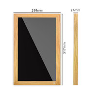 Marco DE FOTOS Digital de madera Android de 21,5 pulgadas, pantalla LCD Wifi para reproducción, pantalla táctil, reproduce formato MP4, para carteles de películas digitales