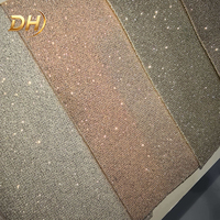 Tissu en maille à paillettes personnalisé, matériau en filet micro-brillant dense pour la tige des chaussures de sport