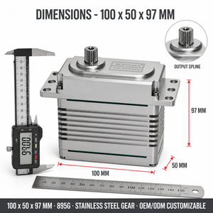 Servomotor Totalmente Metálico XQ-POWER XQ-S9450D 700kg, Sin Escobillas, Alto Torque, para Brazo Robótico, 24V-30V, OEM, Venta al Por Mayor - Product Image 4