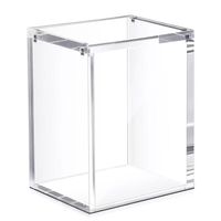 Étui de rangement magnétique en acrylique transparent pour cartes à collectionner, protection UV, lot de 6, avec couvercle magnétique