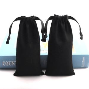 Pochette à cordon en coton bio recyclable pour emballage cadeau, avec logo personnalisé imprimé, en mousseline de coton bio, vente en gros - Product Image 6