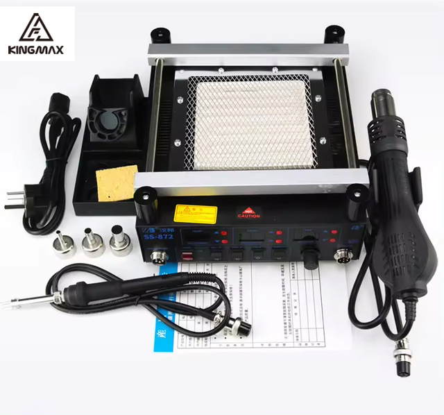 High Quality SS-872 3 in 1 BGA Rework Station Preheat Hot Air Desoldering Soldering Rework Station for Mobile Repair Tools