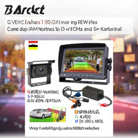 Kit de caméra de recul avec vision nocturne infrarouge, écran IPS étanche de 9 pouces, 12V-35V, 4 écrans, garantie 1 an pour camion, bus, camping-car