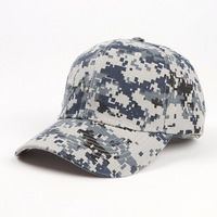 Casquette de baseball camouflage 3D logo brodé personnalisable Casquette imperméable en popeline Oxford Dobby en velours à carreaux Chapeau à 6 panneaux à bord incurvé