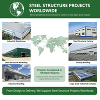 Structure d'entrepôt en acier préfabriqué Q355B à arche circulaire pour le stockage logistique, économique