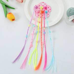 Enfants perruque coiffure clip coloré tresse Fried Dough Twists tresse scène performance cheveux robe sale tresse accessoires de fête - Product Image 6