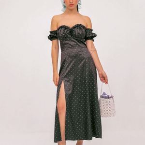 Vestido Elegante con Abertura Lateral y Hombro Descubierto con Estampado Floral, Nueva Colección Primavera 2026 de NY - Product Image 5