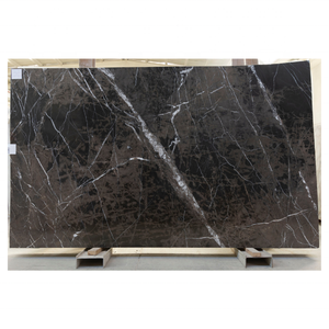 Losa de mármol marrón con vetas blancas Losa grande pulida Bruno Perla Marmor para encimera y Mesa - Product Image 2