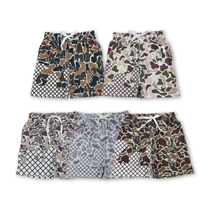 Pantalones Cortos de Verano para Bebés y Niños Pequeños, Transpirables, con Estampado de Camuflaje de Helado, Cintura Elástica con Cordón Ajustable, Venta al Por Mayor - Product Image 1