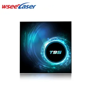 Wseelaser 새로운 러시 1X10 100MBps T95 안드로이드 스마트 TV 박스