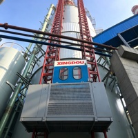 Ascenseur industriel vertical sur mesure pour les projets de centrales électriques, de produits chimiques, d'hydrocarbures et de cheminées