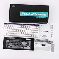 Clavier de jeu filaire Aula Hero68 HE, disposition 60 %, 68 touches, clavier de jeu professionnel, clavier à interrupteurs magnétiques avec boîte à lumière