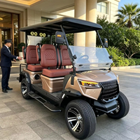 Voiturette de golf électrique fournie directement par l'usine, avec sièges en cuir confortables, pour utilisation hors route, homologuée DOT CE EEC