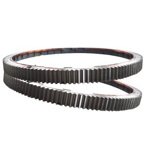 Molino de bolas de cemento de módulo grande personalizado, anillo exterior de rueda helicoidal de circunferencia grande, anillo de engranaje de fundición, anillo de engranaje de circunferencia de horno rotatorio - Product Image 1