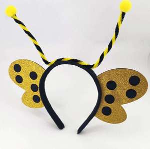 Bug Antenne Bandeau <span class=keywords><strong>Coccinelle</strong></span> Aile Abeille Papillon Insecte Bande De Cheveux Costume Accessoire Unisexe Adulte Enfants Halloween Cadeau - Product Image 3